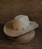 Agave Concho Hat Band| Bone