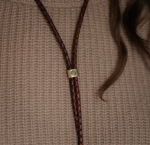 Carlile Bolo Tie Dark Brown