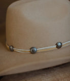 Agave Concho Hat Band| Bone