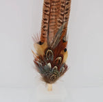 Western Feather Hat Pin-Natural