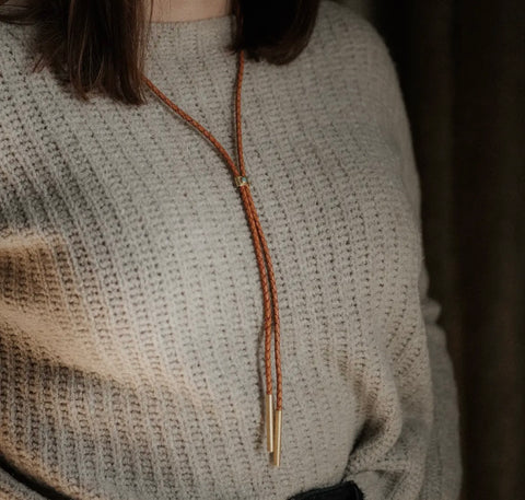 Carlile Bolo Tie Light Brown