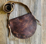 Leather Crossbody| Rustic Brown