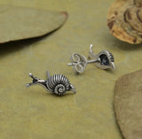 Tiny Snail Studs| Sterling Silver