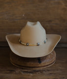 Agave Concho Hat Band| Bone
