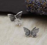 Textured Butterfly studs| Sterling Silver