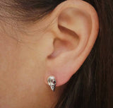 Sparrow Skull Earrings| Sterling Silver