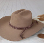 Brown Tobacco Leather Hat Band