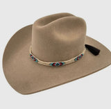 Horse Hair Beaded Hat Band- Chevel