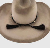 Horse Hair Beaded Hat Band | Blue Roan