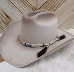 Horse Hair Beaded Hat Band- Chevel