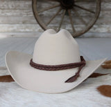 Brown Tobacco Leather Hat Band