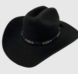 Horse Hair Beaded Hat Band | Blue Roan