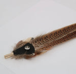Western Feather Hat Pin-Natural