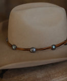 Agave Concho Hat Band| Brown