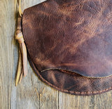 Leather Crossbody| Rustic Brown