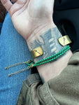 True Green Enamel Bracelet