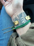 True Green Enamel Bracelet