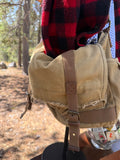 Messenger Bag with Raccoon Tail