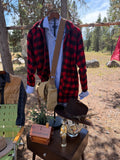 Messenger Bag with Raccoon Tail
